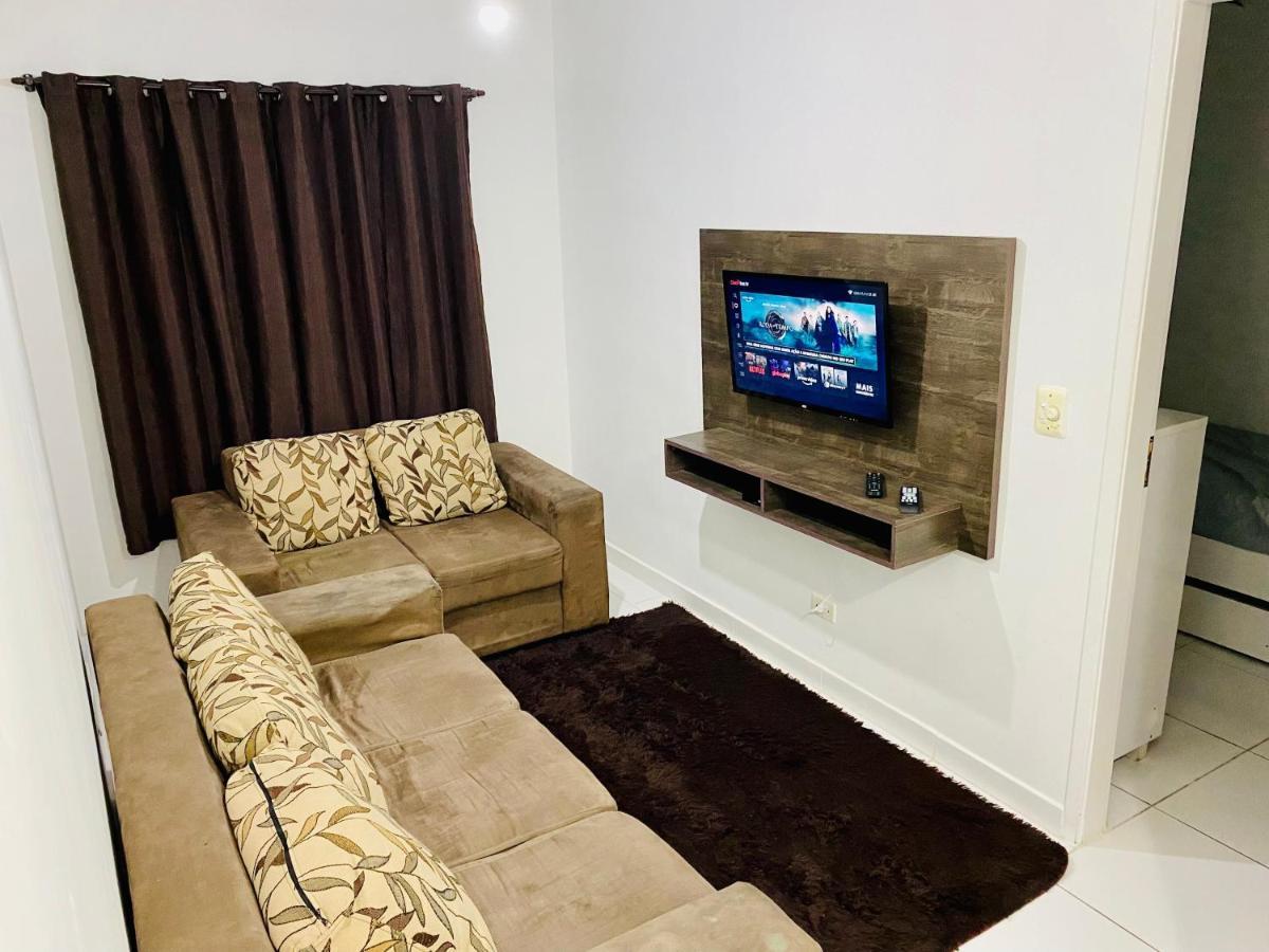 Lindo Flat Na Praia Da Ocian - Praia Grande Esterno foto